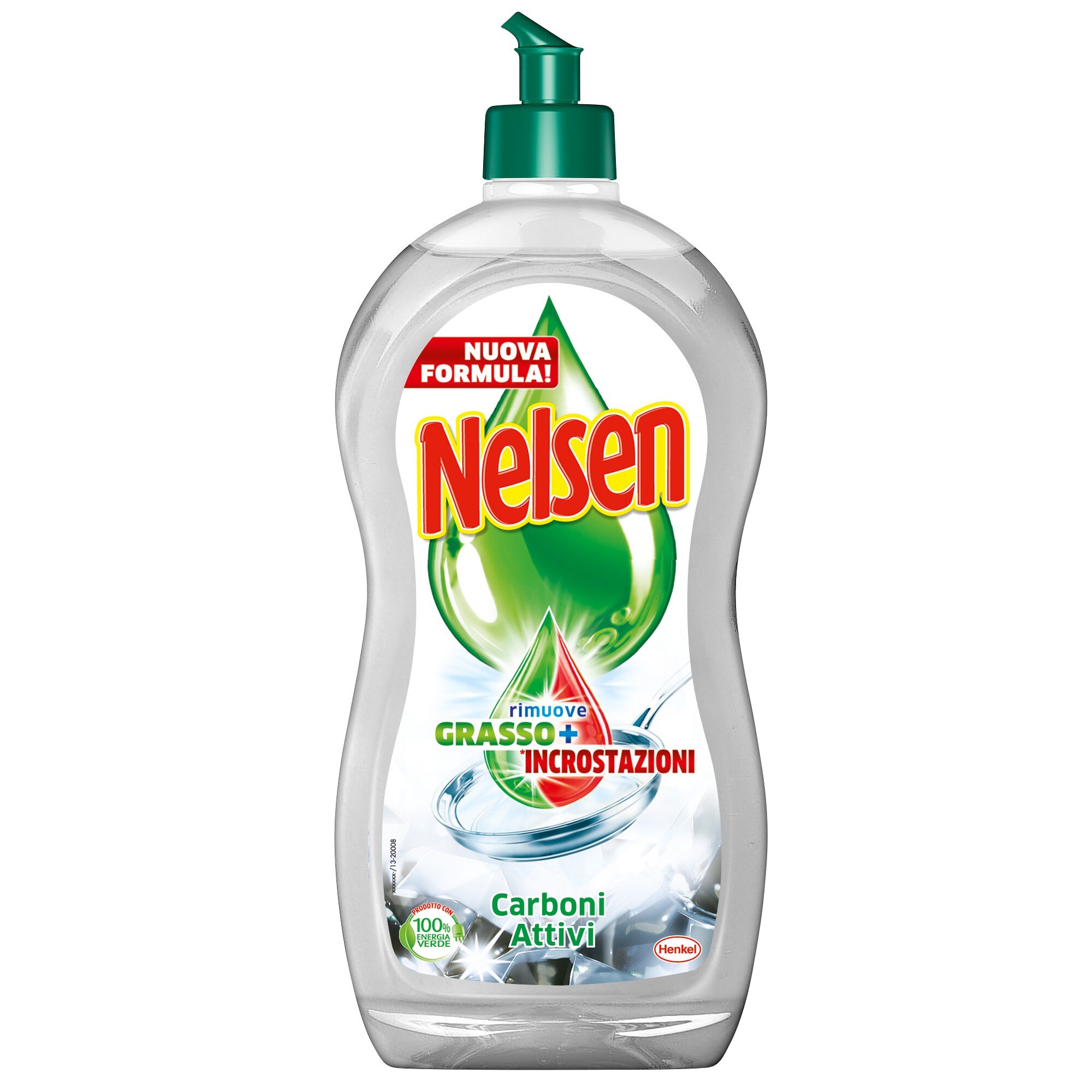 Detergent de vase cu carbune activ Nelsen 900 ml