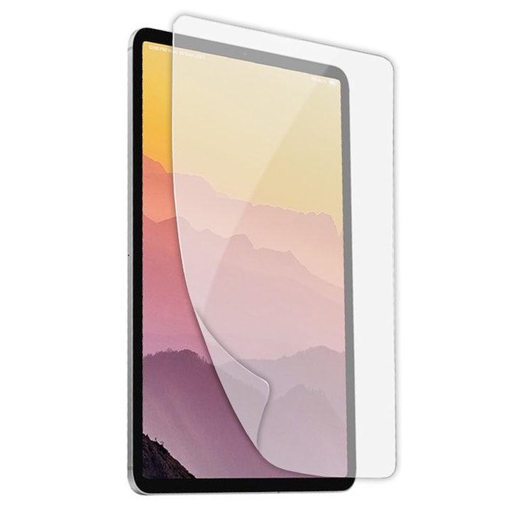 Folie Mata Tableta pentru Lenovo Yoga Tab 11 (YT-J706X), Textura Hartie, Paper Feeling, Flexible Hydro-Crystal, Silicon Regenerabil, Anti-Amprenta, Instalare Usoara, Transparent