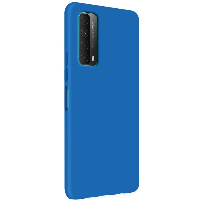 Калъф Liquid soft touch, съвместим с Huawei P smart 2021, Blue Cobalt, ALC