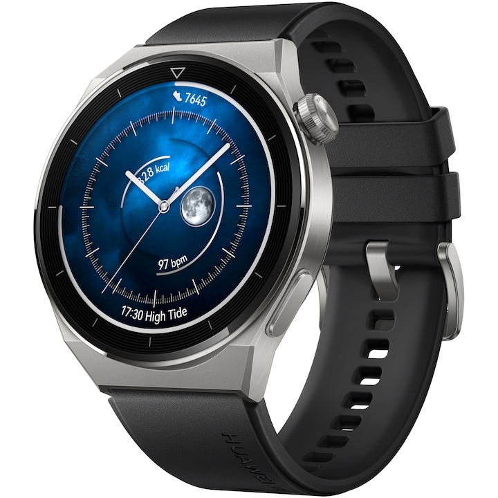 Часовник Smartwatch Huawei Watch GT3 PRO, 46.6 мм, Fluoroelastomer Strap, Black