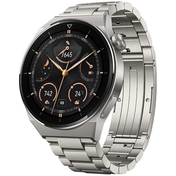 Смарт часовник Huawei Watch GT3 PRO, 46.6 mm, Titanium Strap, Light