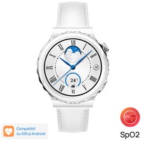 Smartwatch Huawei Watch GT 3 PRO, Leather Strap, White
