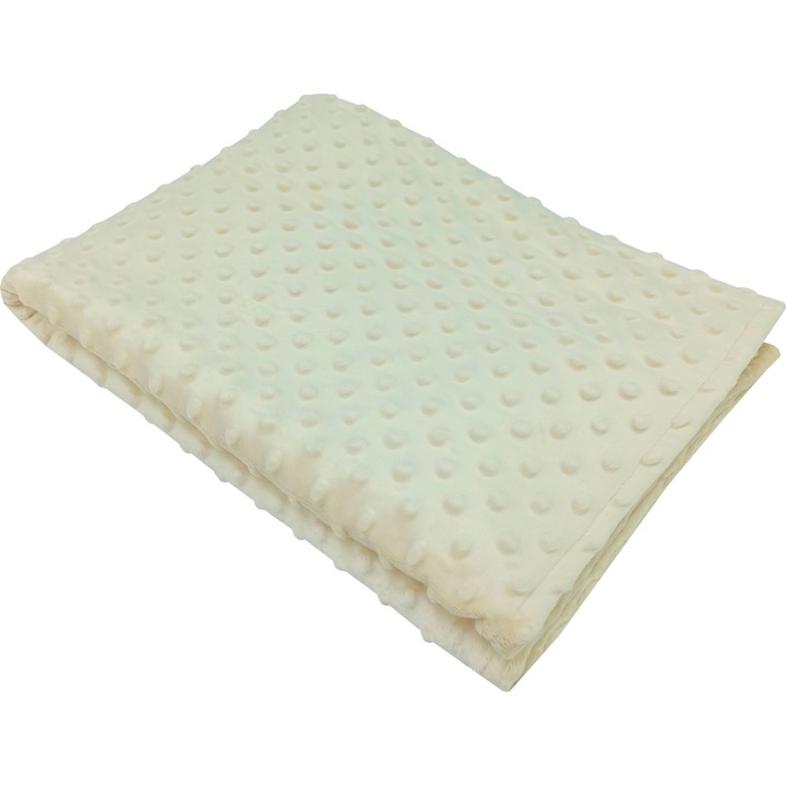 Paturica bebe Minky bej 100 x 78 cm