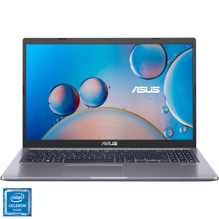 Лаптоп ASUS X515KA, Intel® Celeron® N4500, 15.6", Full HD, RAM 4GB, 256GB SSD, Intel® UHD Graphics, No OS, Slate Grey