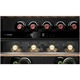 Vitrina vinuri incorporabila Bosch KUW21AHG0, 120 l, 44 sticle, Iluminare LED, Doua circuite de racire, Clasa G, 82 cm, Sticla