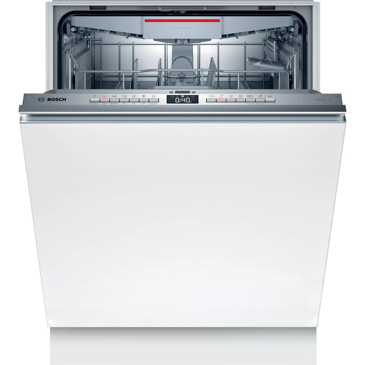 Bosch SMV4HVX45E Teljesen integrálható mosogatógép, Serie4, 13 teríték, E energiaosztály, 6 program, Fehér