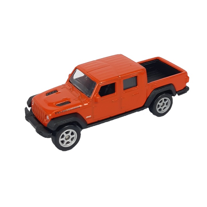 Количка Welly Jeep Gladiator, Колекционерска, Метален модел, Мащаб 1:64, Оранжев
