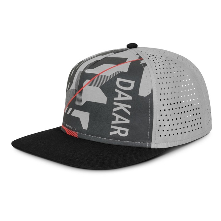 Audi Sport Dakar sapka, snapback, fekete/szürke, pamut, AUDI36