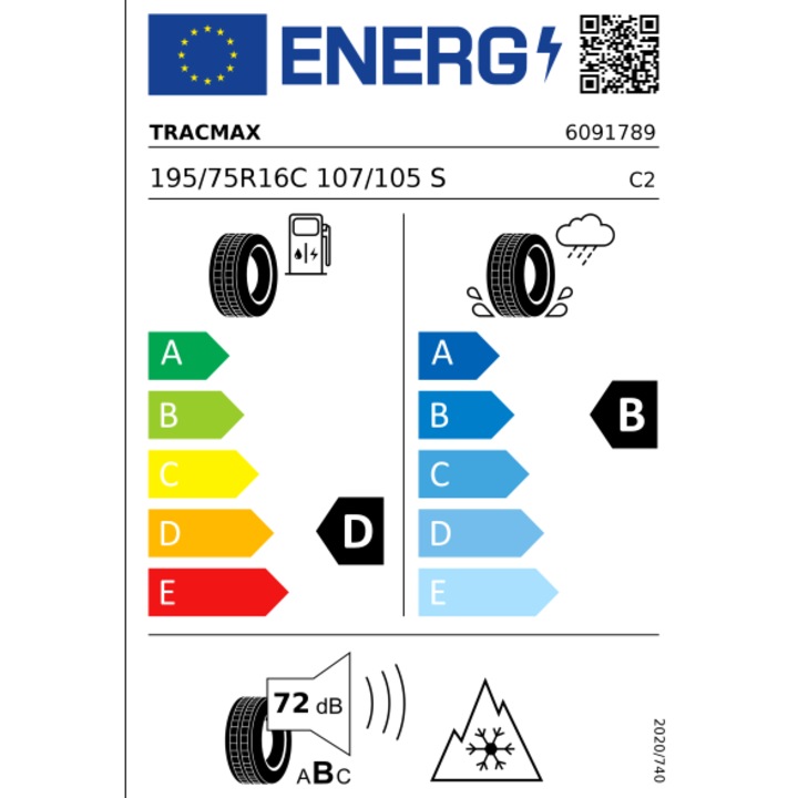 Anvelopa All Season Tracmax Van Saver 195/75R16C 107S