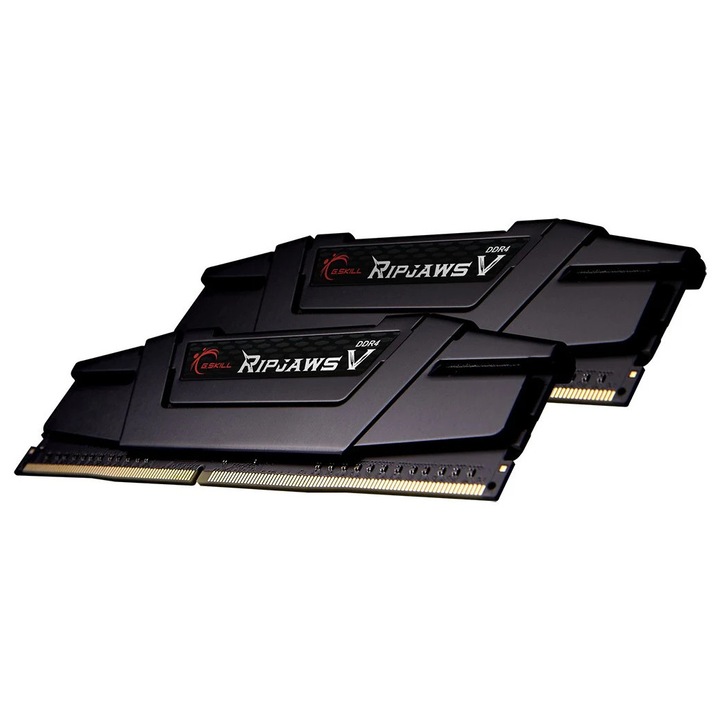 Memorie RAM G.Skill Ripjaws V, F4-4400C19D-32GVK, DDR4, 32GB, 4400MHz, CL19