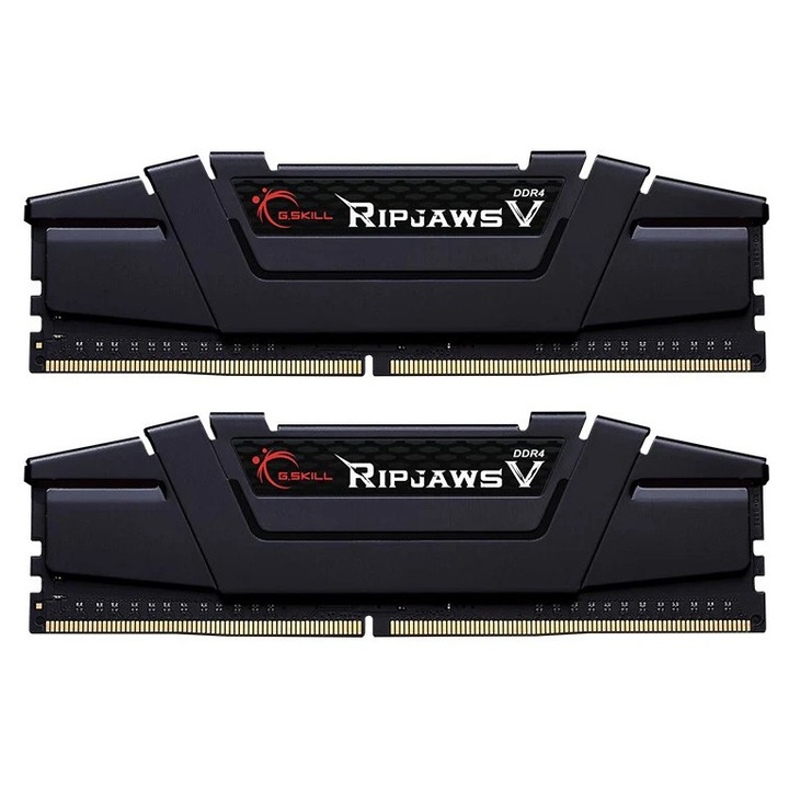 Memorie RAM G.Skill Ripjaws V, F4-3600C16D-64GVK, DDR4, 64 GB, 3600MHz, CL16
