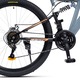 MTB велосипед с 27.5" колела, ДИСКОВИ спирачки-предни/задни, 18 скорости, сиво/оранжево, планински велосипед Rich Foresto Genius 2.7 с двойно окачване