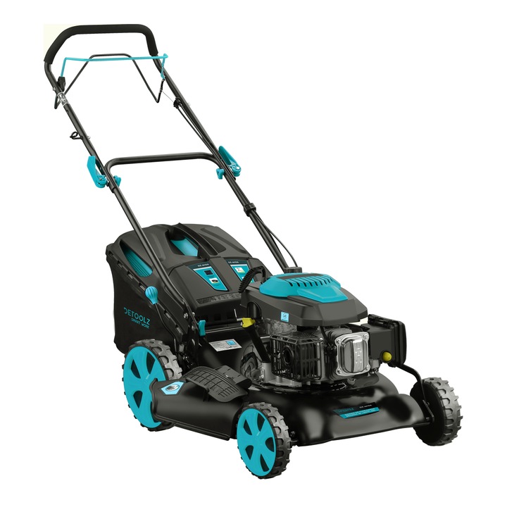 Masina de tuns gazon Detoolz, 3.5CP, 146CC, latime de taiere 46cm, colector 60L, propulsie automata