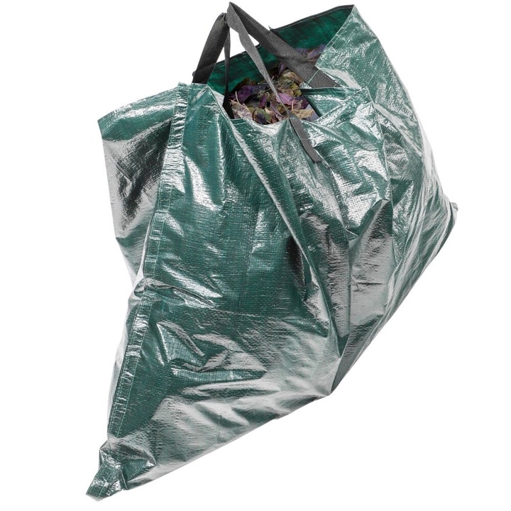 Премиум чанта/брезент 2 в 1, градински отпадъци, Haushalt, 144 x 124 см, велкро закопчаване