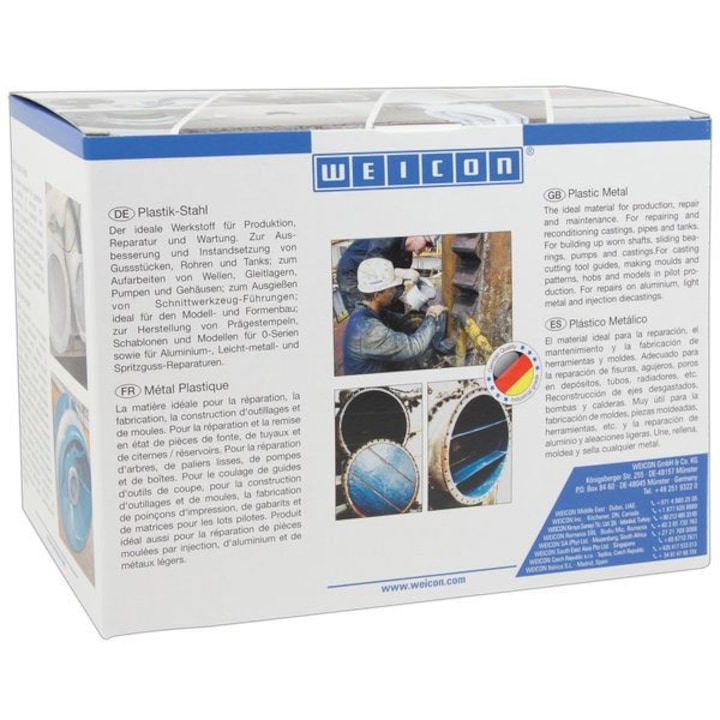 Weicon, Plus 90, Set rasina epoxidica pentru turnare strat gros pana la 90 mm, 500 gr
