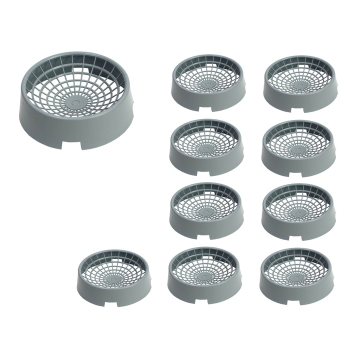 Set 10 bucati Cuibare pentru porumbei, 23cm, Airluxe, Gri