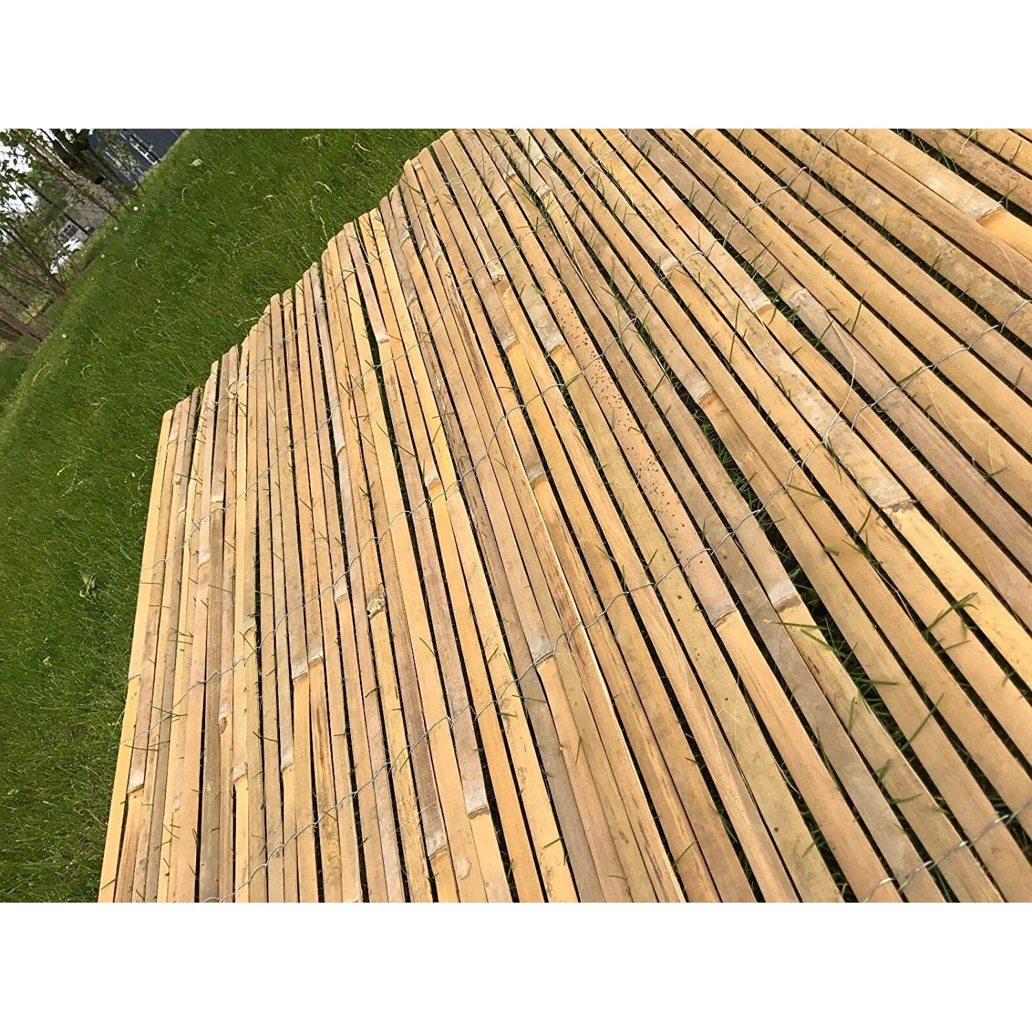 Panou de gard/paravan din bambus Sersimo, 150x300cm, 12mm - eMAG.ro