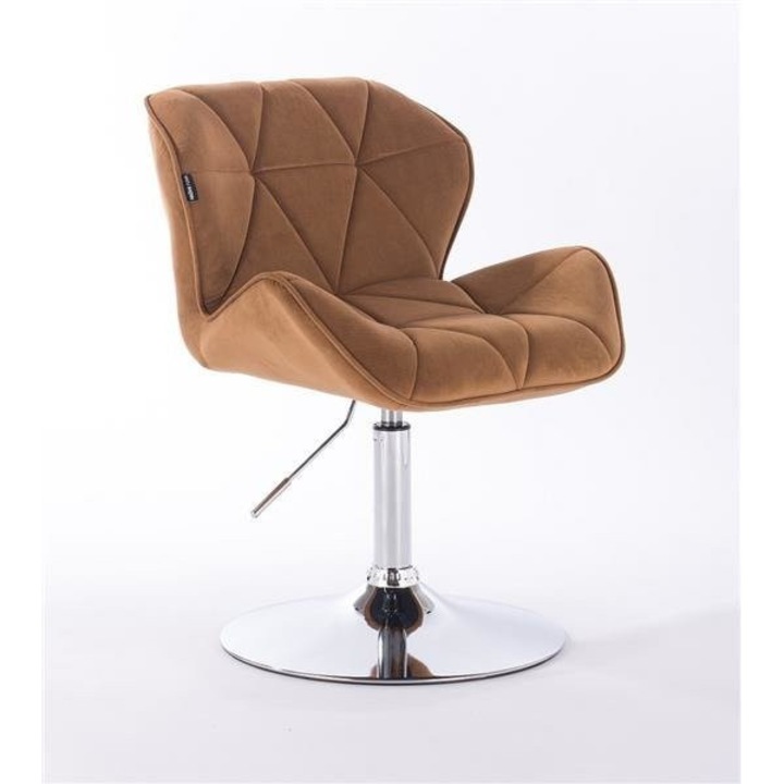 HR111N Barna modern velúr szék