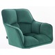 Scaun de birou, Votana, HR550K, Catifea, Verde