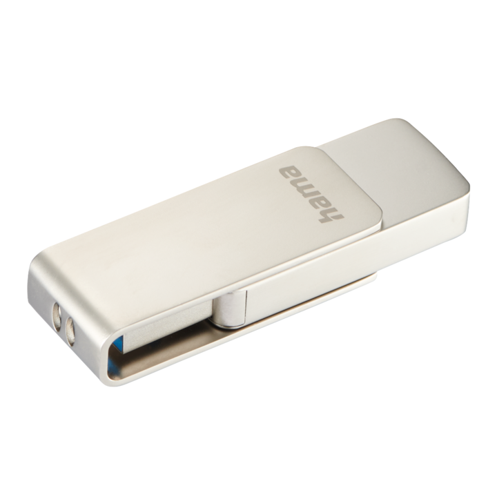 Memorie USB HamaRotate Pro, USB 3.0, 32 GB, 70 MB/s, Argintiu