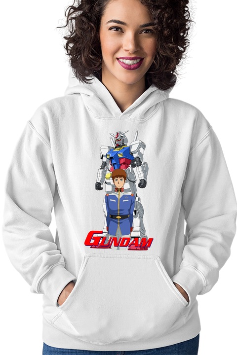 Hanorac dama Gundam Amuro Ray Robot Anime Monster, Alb