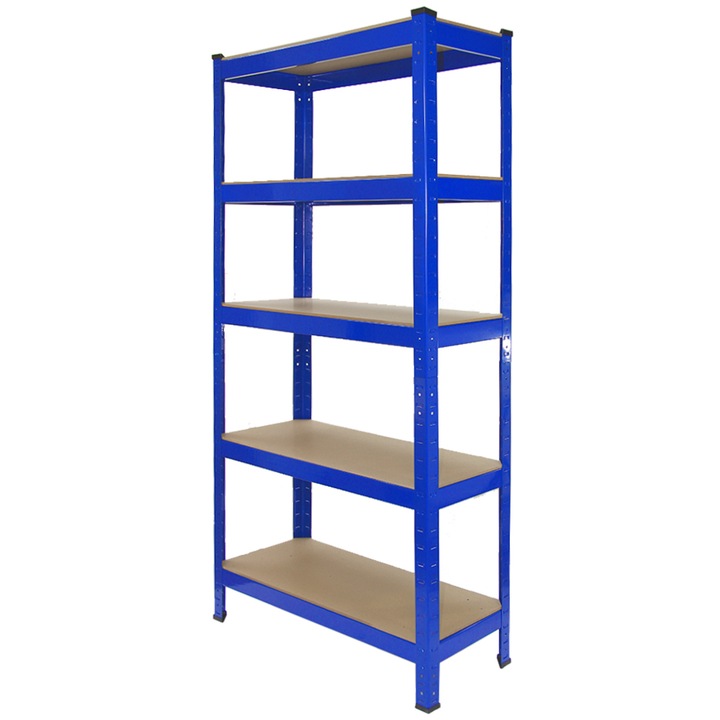 T-Rax Monster Racking nagy teljesítményű tárolópolcok, 75 cm x 30 cm D, kék