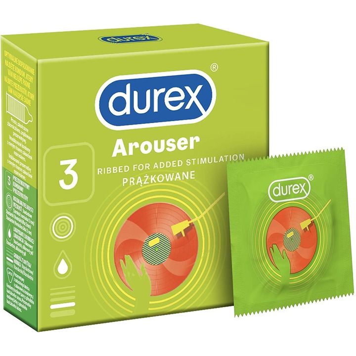 Durex Arouser óvszer, 3 darab