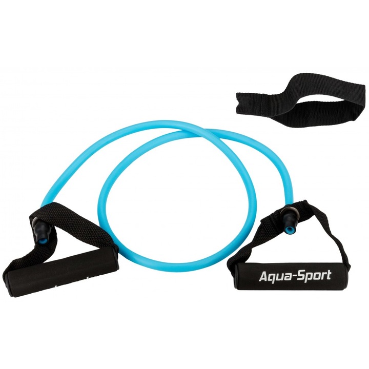 Coarda Elastica Pentru Antrenament Ancora pentru usa, Aqua-Sport Powerstrech Expander, Medium, Albastru