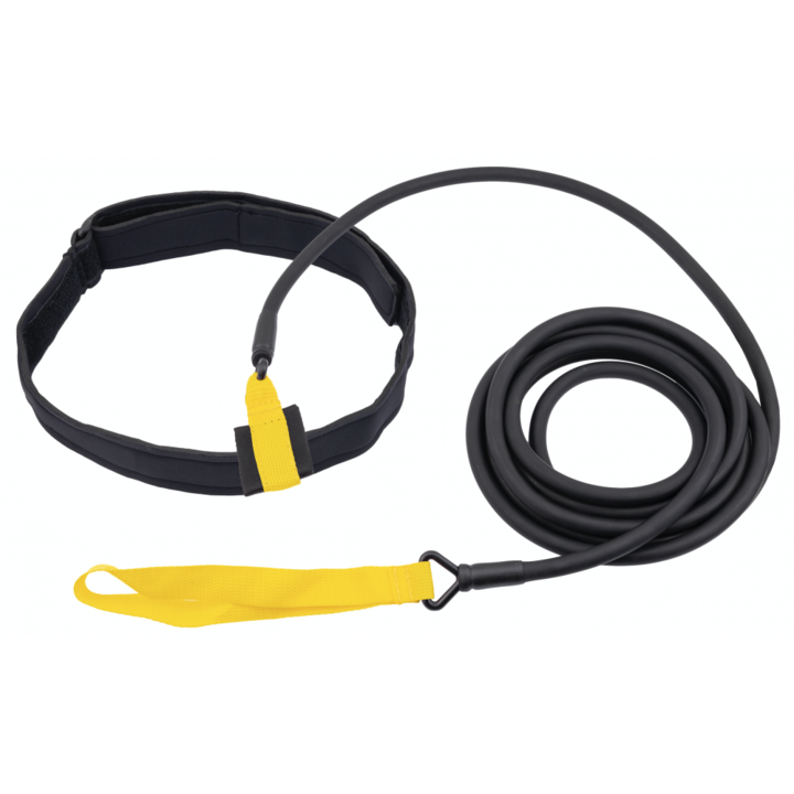 Curea antrenament simulare inot, Aqua-Sport Powerstrech Short Belt Slider, Galben