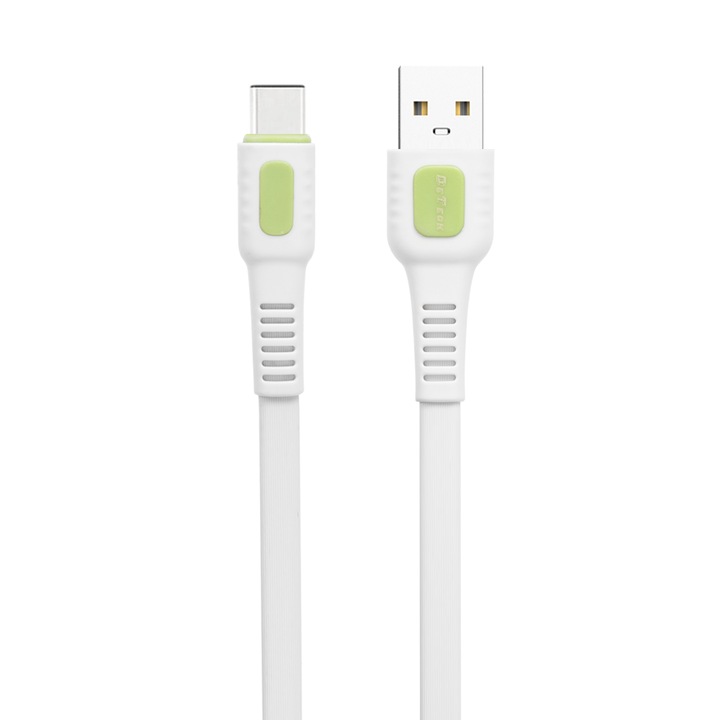 Cablu Detech Date Incarcare FastCharging Type-C la USB, 2.4A