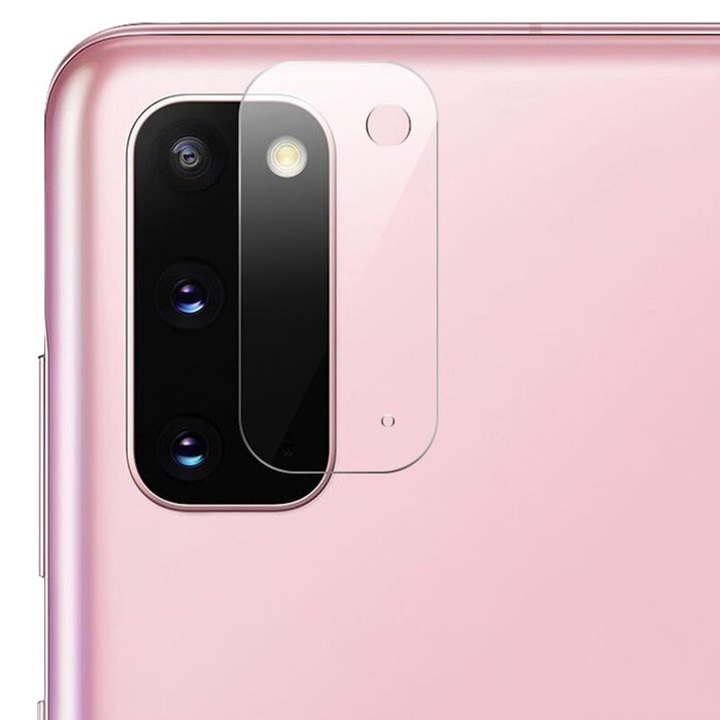 Folie de protectie Camera pentru Samsung Galaxy S20 din Sticla Securizata FullHD Ultra Technology, Transparent