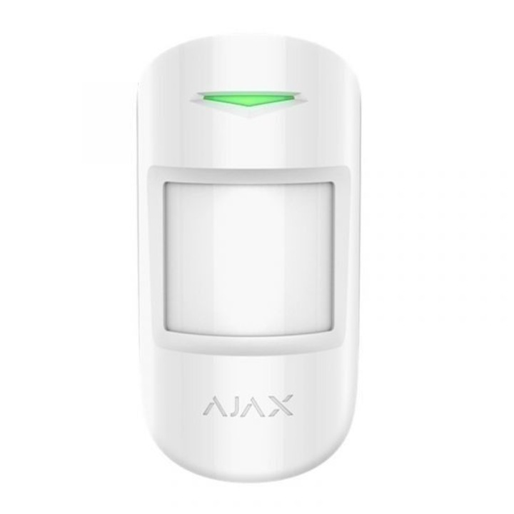 Безжичен PIR детектор и Split Glass Ajax CombiProtect White