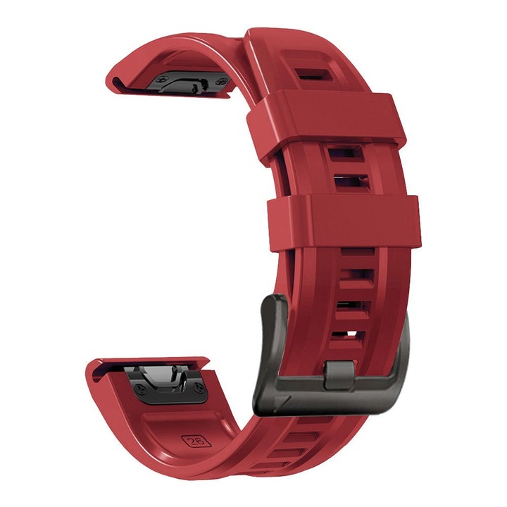 Curea plastic Tech-Protect Iconband compatibila cu Garmin Fenix 3/5X/3HR/5X Plus/6X/6X Pro/7X Red