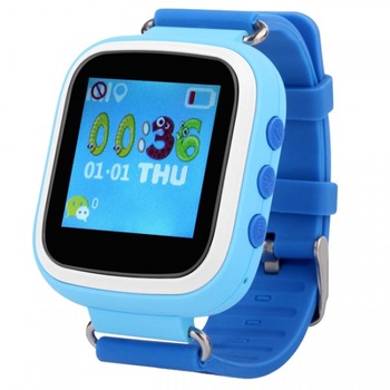 Ceas Smartwatch copii iUni Kid90, Telefon incorporat, GPS, Buton SOS, Blue Ceas Smartwatch copii iUni Kid90, Telefon incorporat, GPS, Buton SOS, Blue
