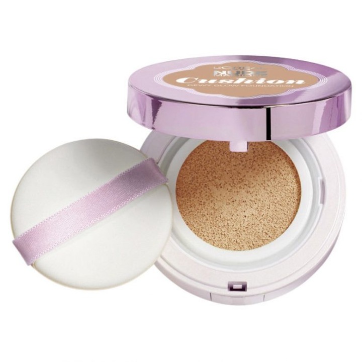 Fond de ten fluid iluminator L'Oreal Paris Nude Magique Cushion 11 Golden Amber, 14.6 g