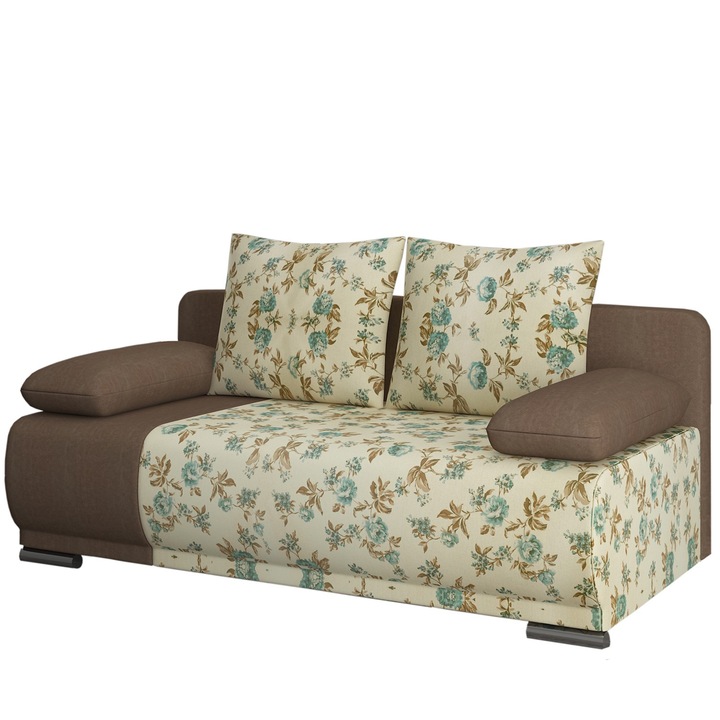 Canapea Extensibila Roma RO11, Genarom, Rose14 / Alova67, 200 x 95 x 90 cm