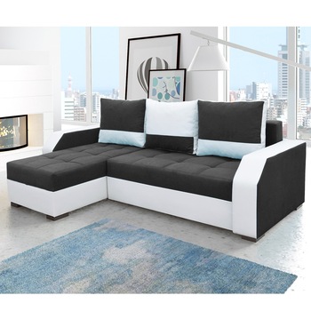 Coltar Extensibil Aris A05, Genarom, Lana100 White, 245 x 150 x 90 cm Coltar Extensibil Aris A05, Genarom, Lana100 White, 245 x 150 x 90 cm