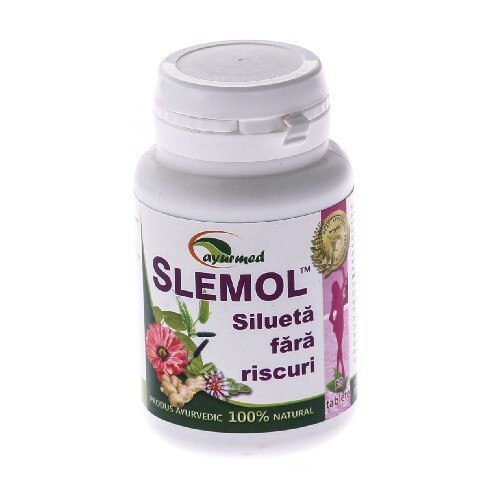 Slemol, 50 tablete, Ayurmed