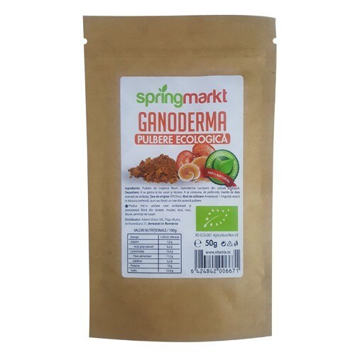 Pulbere de Ganoderma Reishi, 50 gr, Springmarkt