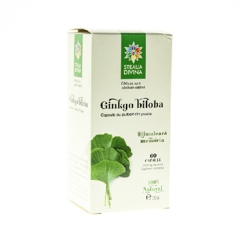Ginkgo Biloba, 60 capsule, Steaua Divina