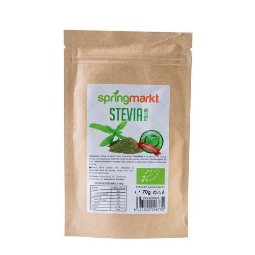 Pulbere de Stevia, 70 gr, Springmarkt