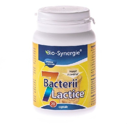 7 Bacterii Lactice, 20 capsule, Bio Synergie