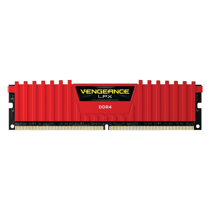 Памет Corsair Vengeance LPX 8GB DIMM, DDR4, 2400 MHz, CL 16, 1.2V, Red