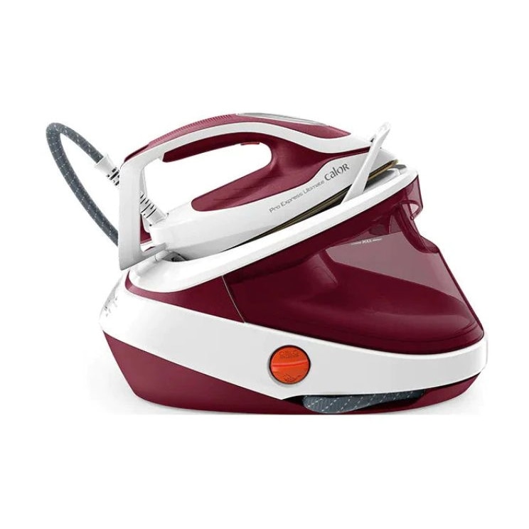 Statie de Calcat Tefal Pro Express Ultimate GV9711E0, 3000W, 590g/min, 1200ml, talpa Durilium, Visiniu-Alb