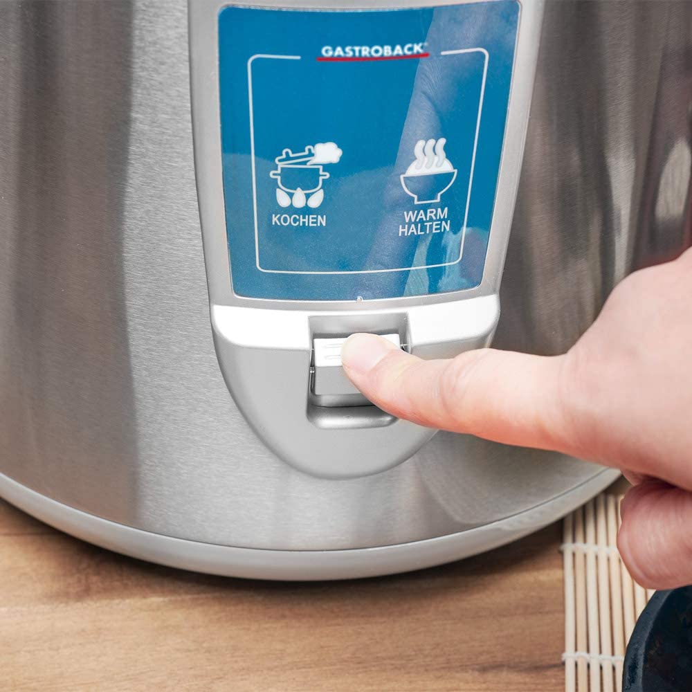 Aparat de gatit orez Gastroback, Rice Cooker, capacitate 3 l, functie