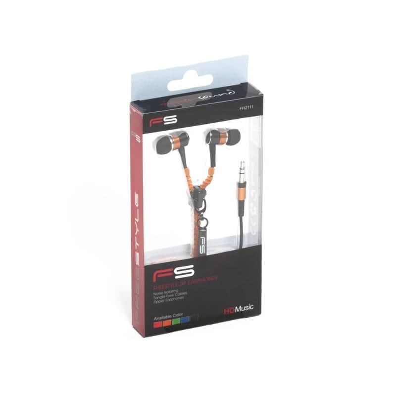 Casti audio in-ear FreeStyle Zippy Blue FH2111BL portocaliu