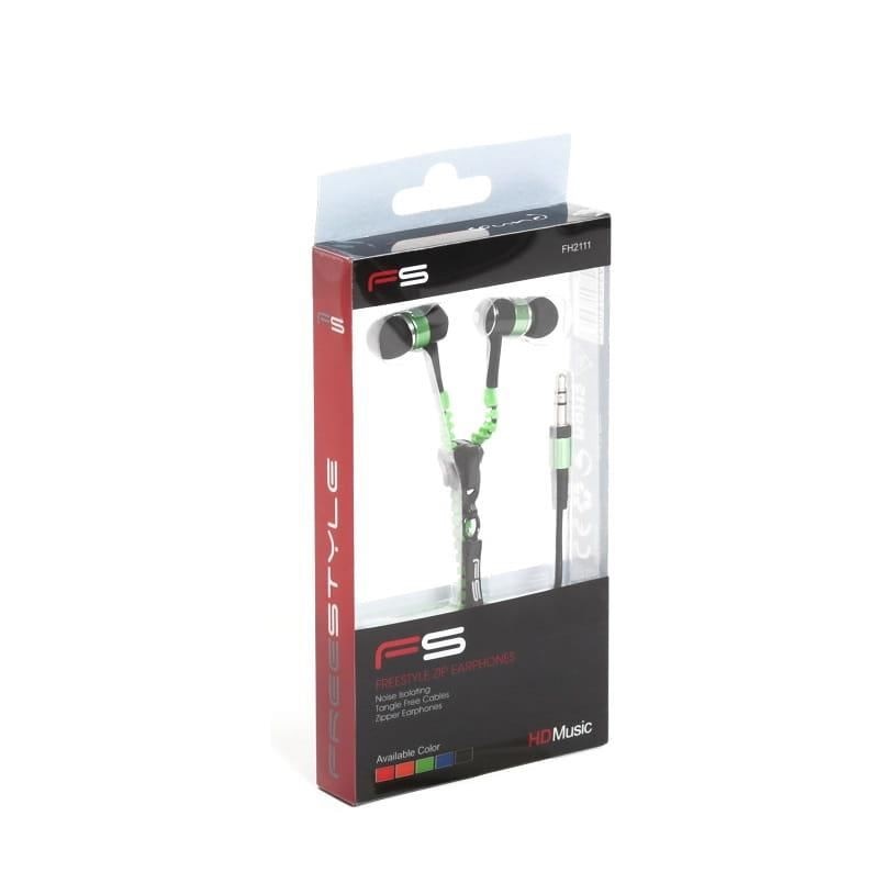 Casti audio in-ear FreeStyle Zippy Blue FH2111BL verde