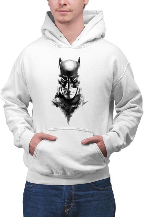 Hanorac barbati Batman Face Mask Disney Comics Hero, Alb