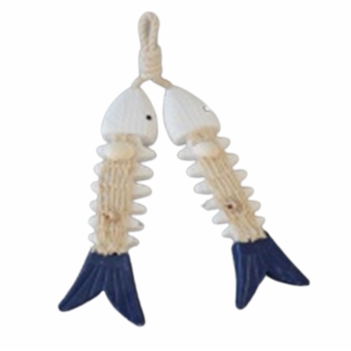 Декорация Ahelos , Риби, Дървена, 18,5х4,5 см