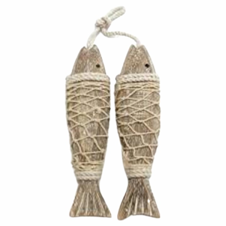 Декорация Ahelos , Риби, Дървена, 20х5 см